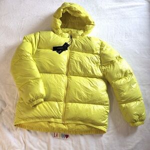 Versace Kids Vibrant Yellow Puffer Coat